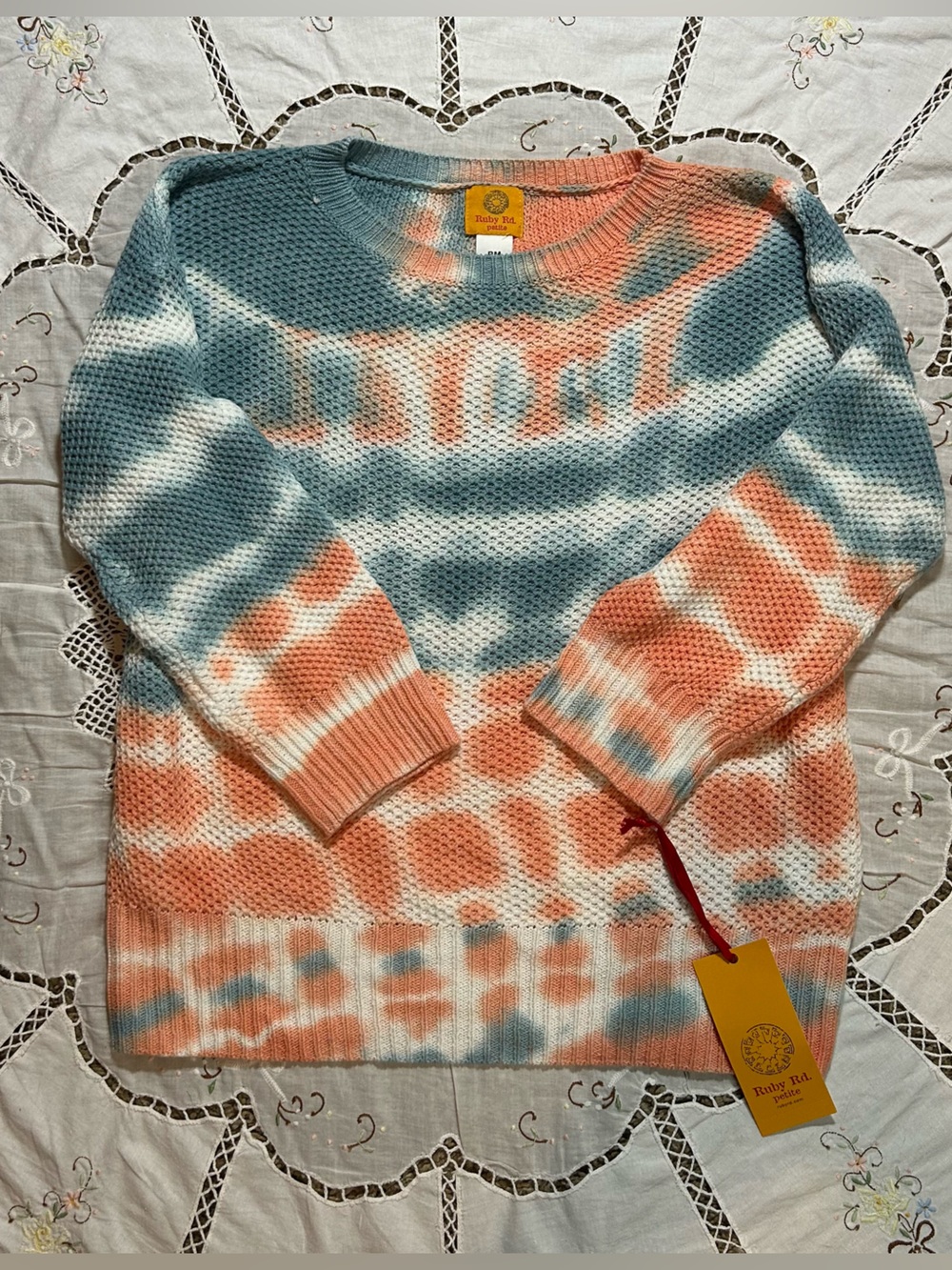 NWT Ruby Rd. Petite Tye Dye Sweater